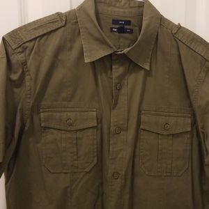 Gap olive color button down